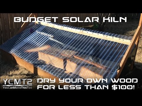 Budget DIY Solar Kiln to Dry Wood // How To