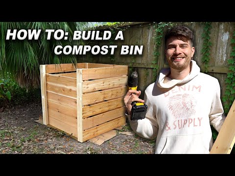 How to Build a Compost Bin! Simple, Step by Step, DIY Tutorial!