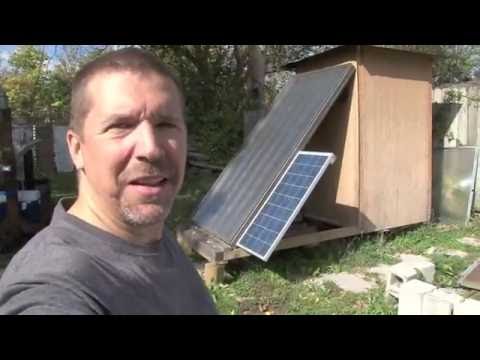 Off grid solar food dehydrator