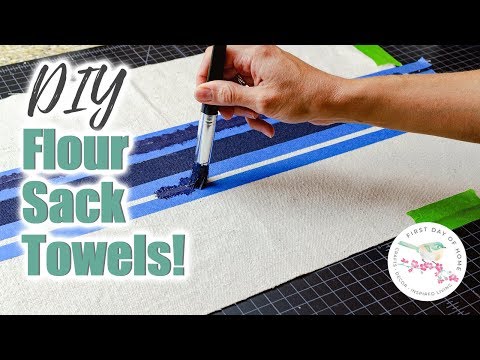 Flour Sack Towels DIY Tutorial