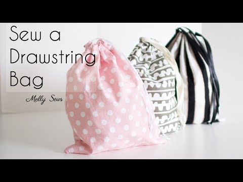 Learn to Sew a Drawstring Bag - Beginner Sewing Project