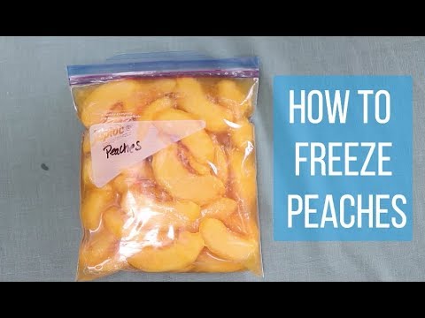 Freezing Peaches. How to Freeze Peaches the Easy Way