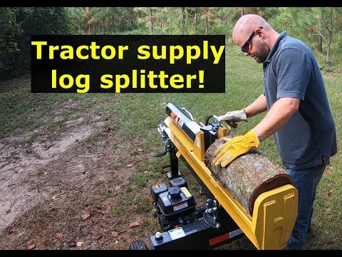 #18 Tractor Supply County Line 25 ton log splitter!