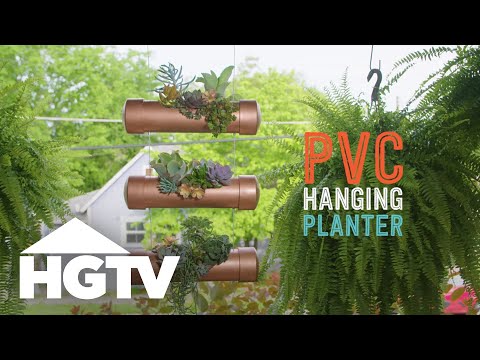 Way to Grow: DIY PVC Hanging Planter | HGTV