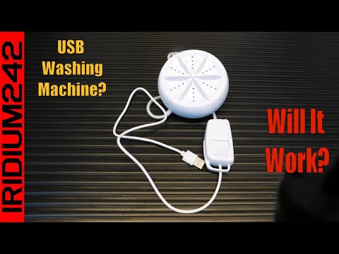 USB Powered Pocket Sized Spin Washing Machine!