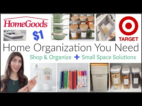 Budget Home Organization Ideas / How To Organize for Cheap, HomeGoods &amp; Target Organize With Me