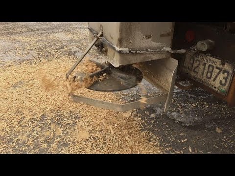 Wood chips replacing salt on slippery roads