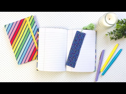 How to sew a fabric cover for a mini notebook | sewing tutorial