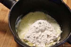 Roux with butter and flour