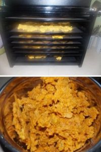 dehydrating the eggs