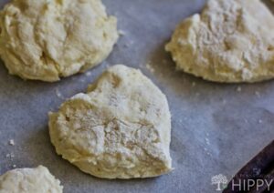 heart-shaped buttermilk biscuits
