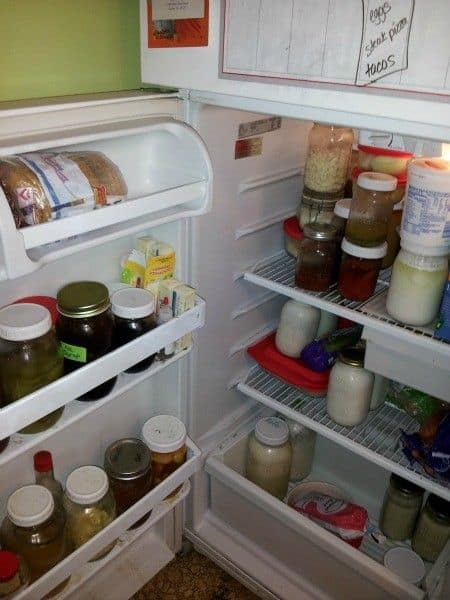 fridge full of jars