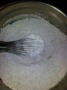 powdered sugar and cocoa powder