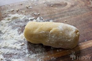 Log of almond cookie dough