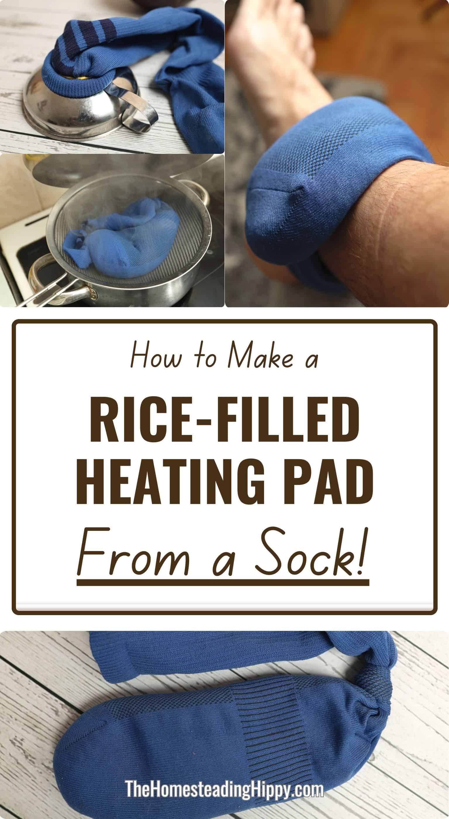 How to Make a Rice-Filled Heating Pad from a Sock!