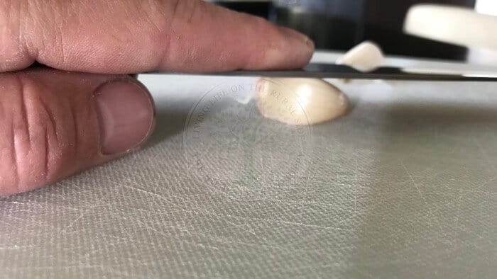 garlic smash method step 2