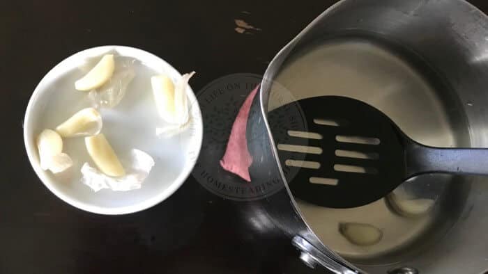 garlic boil method step 3