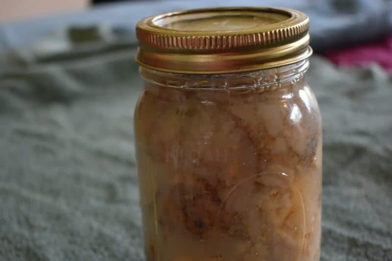 jar of canned potatoes