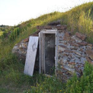 entrance to root cellar