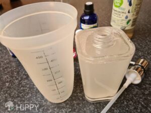 topping up dispenser with distilled water