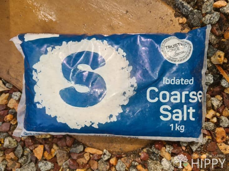 bag of coarse salt