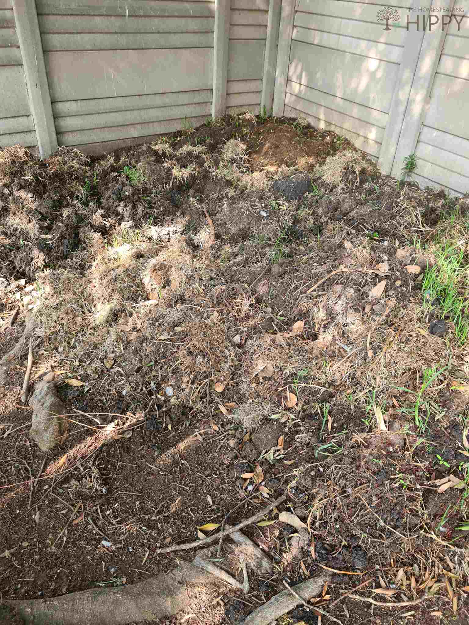 large compost area