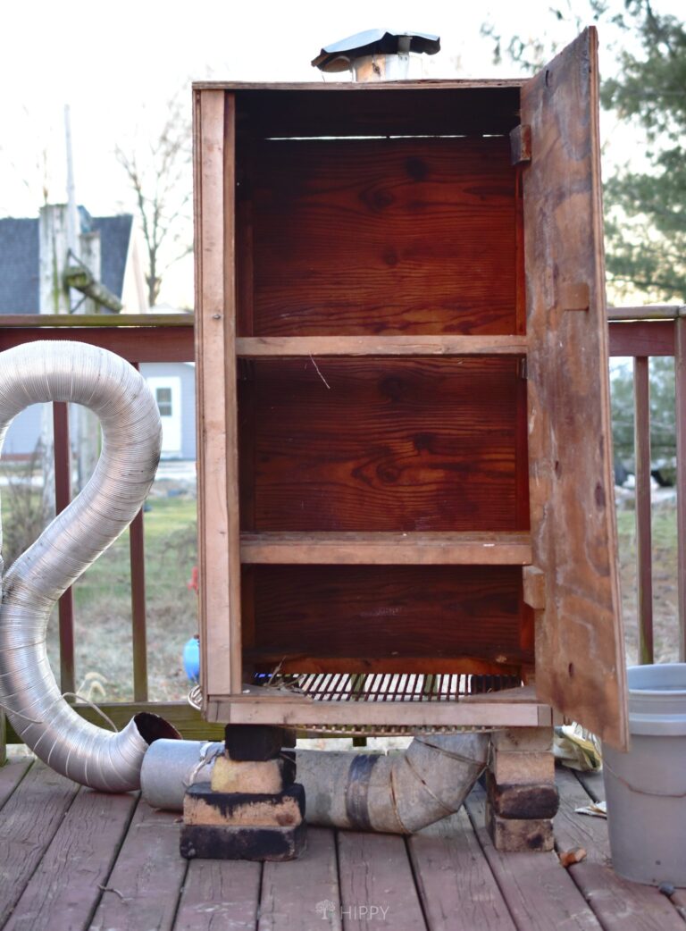 a home-made smoker for smoking meat