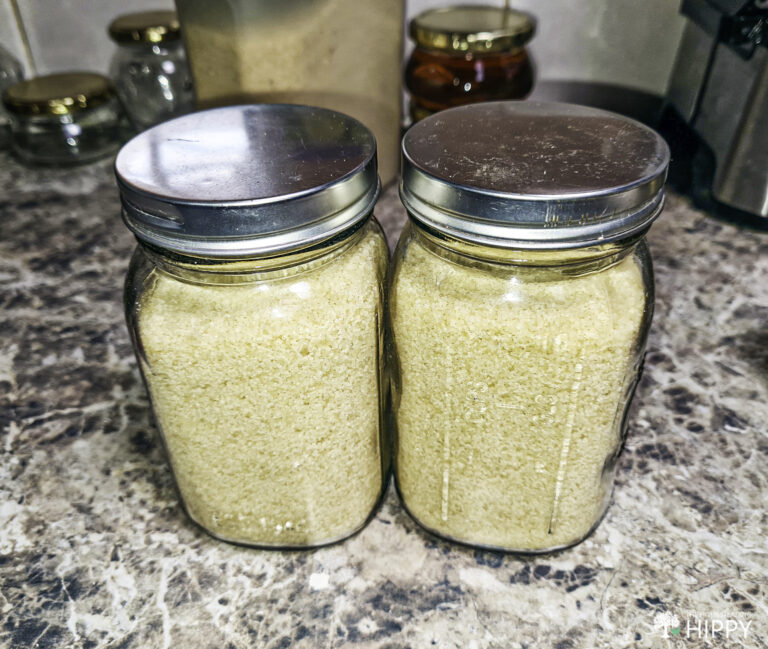 two mason jars with light brown sugar