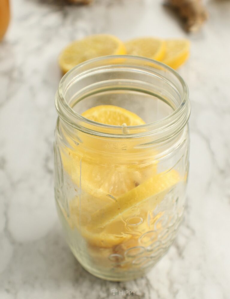 lemon slices in jar