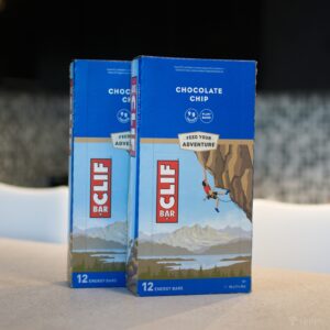 two Clif bar boxes