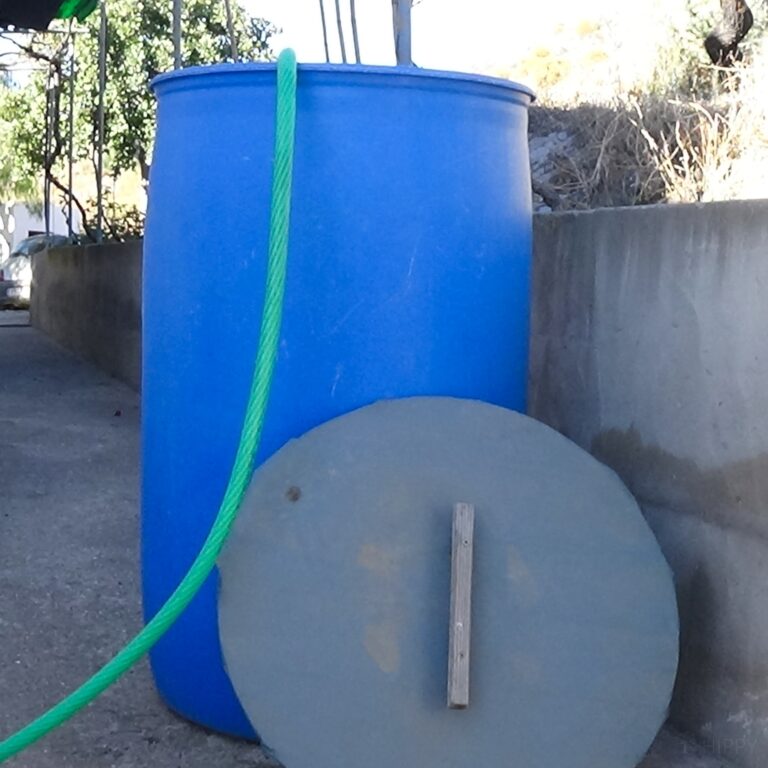 a 55-gallon water drum