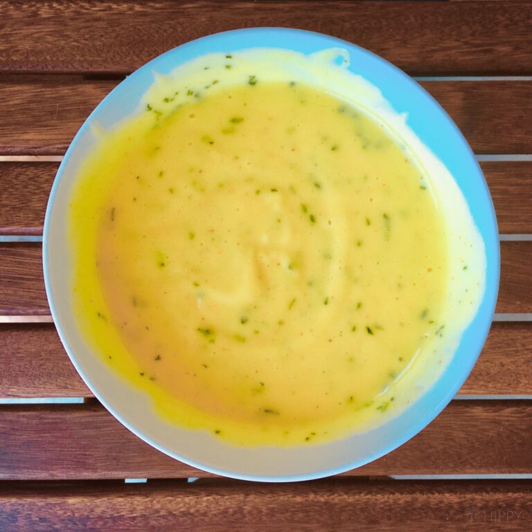 homemade mayonnaise in bowl