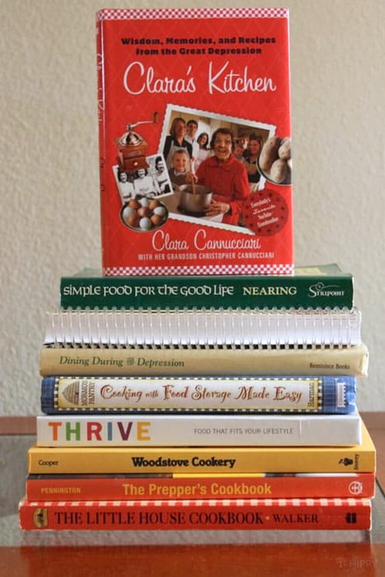 stack of printed cookbooks