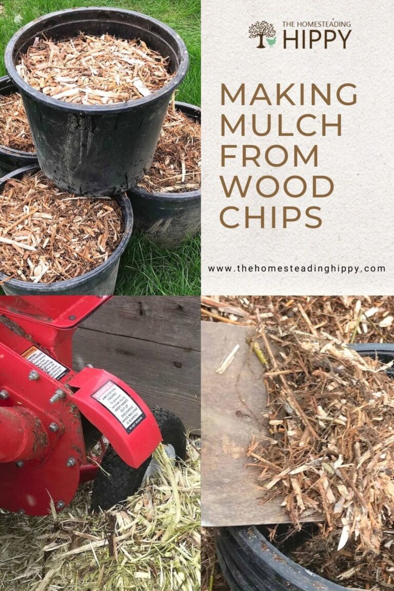 wood chips from mulch pin