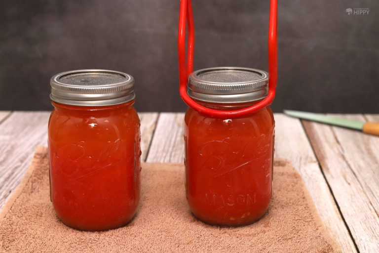 tomato juice jars cooling