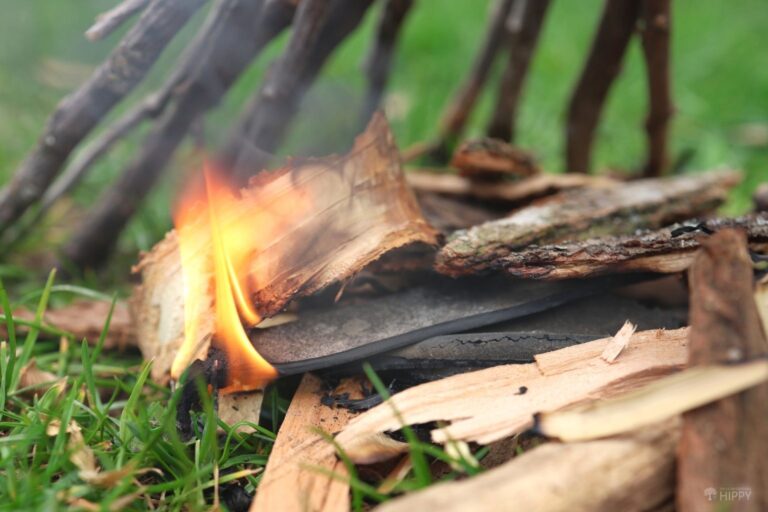 burning bike wheel inner tube