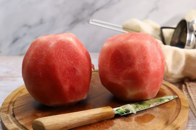 peeled watermelon